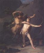 Baron Jean-Baptiste Regnault The Education of Achilles by the Centaur Chiron (mk05) Spain oil painting reproduction